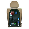 Deluxe Black Car Back Seat Multi Pocket Compartment Organizer Storage